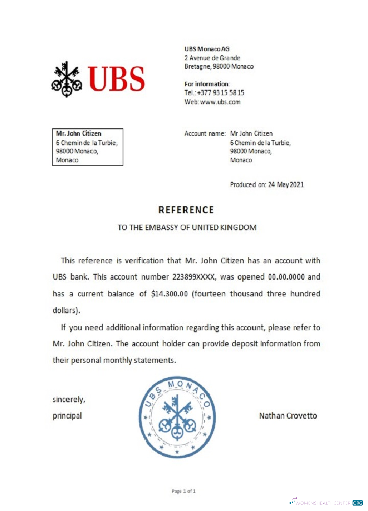 Download Monaco UBS bank reference Photoshop template